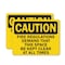 Signmission Fire Regulations Demand That This Space Be Kept Clear At All Times, 10 in W x Rectangle, Plastic OS-2PACK-CS-P-710-L-19165 - alternate 1